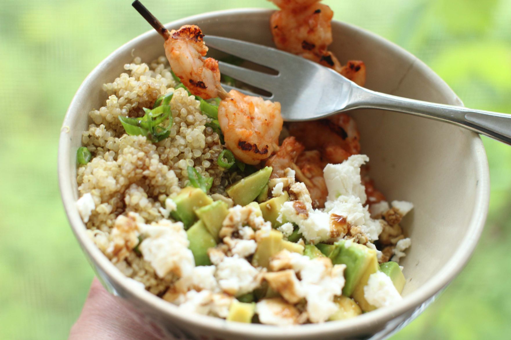 Quinoa Shrimp Salad With Avocado